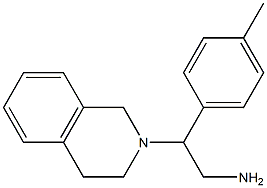 2-(3,4-dihydroisoquinolin-2(1H)-yl)-2-(4-methylphenyl)ethanamine 结构式