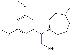 2-(3,5-dimethoxyphenyl)-2-(4-methyl-1,4-diazepan-1-yl)ethan-1-amine 结构式