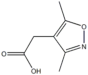 2-(3,5-dimethyl-1,2-oxazol-4-yl)acetic acid 结构式