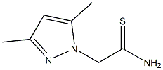 2-(3,5-dimethyl-1H-pyrazol-1-yl)ethanethioamide 结构式