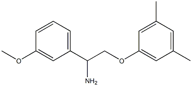 2-(3,5-dimethylphenoxy)-1-(3-methoxyphenyl)ethanamine 结构式