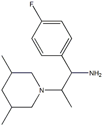 2-(3,5-dimethylpiperidin-1-yl)-1-(4-fluorophenyl)propan-1-amine 结构式