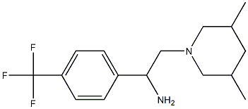 2-(3,5-dimethylpiperidin-1-yl)-1-[4-(trifluoromethyl)phenyl]ethan-1-amine 结构式