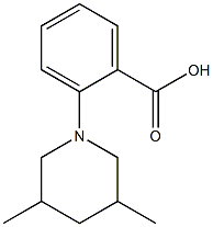 2-(3,5-dimethylpiperidin-1-yl)benzoic acid 结构式
