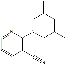 2-(3,5-dimethylpiperidin-1-yl)nicotinonitrile 结构式