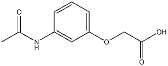 2-(3-acetamidophenoxy)acetic acid 结构式