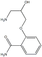 2-(3-amino-2-hydroxypropoxy)benzamide 结构式