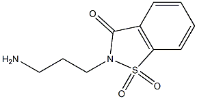 2-(3-aminopropyl)-1,2-benzisothiazol-3(2H)-one 1,1-dioxide 结构式