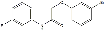 2-(3-bromophenoxy)-N-(3-fluorophenyl)acetamide 结构式