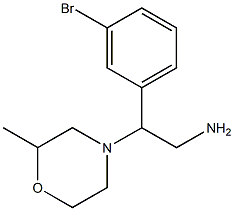 2-(3-bromophenyl)-2-(2-methylmorpholin-4-yl)ethanamine 结构式