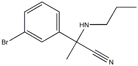 2-(3-bromophenyl)-2-(propylamino)propanenitrile 结构式