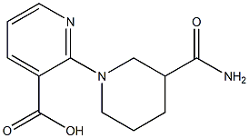 2-(3-carbamoylpiperidin-1-yl)pyridine-3-carboxylic acid 结构式