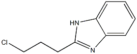 2-(3-chloropropyl)-1H-1,3-benzodiazole 结构式