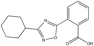 2-(3-cyclohexyl-1,2,4-oxadiazol-5-yl)benzoic acid 结构式