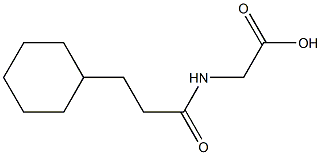 2-(3-cyclohexylpropanamido)acetic acid 结构式