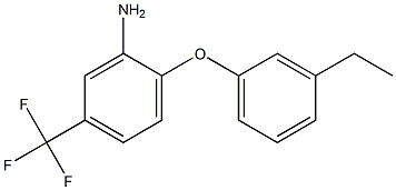 2-(3-ethylphenoxy)-5-(trifluoromethyl)aniline 结构式