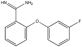 2-(3-fluorophenoxy)benzene-1-carboximidamide 结构式