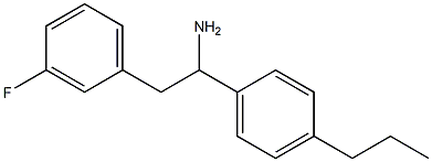 2-(3-fluorophenyl)-1-(4-propylphenyl)ethan-1-amine 结构式