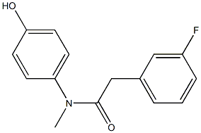 2-(3-fluorophenyl)-N-(4-hydroxyphenyl)-N-methylacetamide 结构式