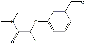 2-(3-formylphenoxy)-N,N-dimethylpropanamide 结构式