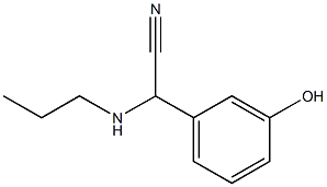 2-(3-hydroxyphenyl)-2-(propylamino)acetonitrile 结构式