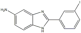 2-(3-iodophenyl)-1H-1,3-benzodiazol-5-amine 结构式