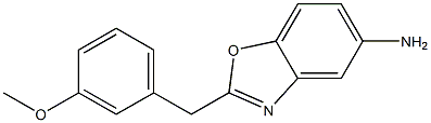 2-(3-methoxybenzyl)-1,3-benzoxazol-5-amine 结构式