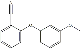 2-(3-methoxyphenoxy)benzonitrile 结构式