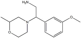 2-(3-methoxyphenyl)-2-(2-methylmorpholin-4-yl)ethanamine 结构式