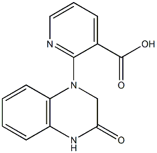 2-(3-oxo-1,2,3,4-tetrahydroquinoxalin-1-yl)pyridine-3-carboxylic acid 结构式