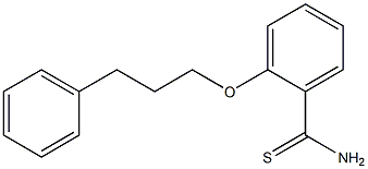 2-(3-phenylpropoxy)benzene-1-carbothioamide 结构式