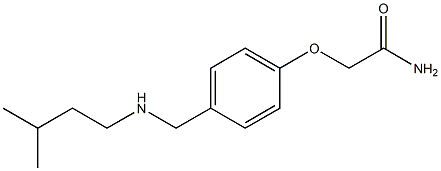 2-(4-{[(3-methylbutyl)amino]methyl}phenoxy)acetamide 结构式