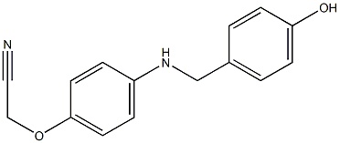 2-(4-{[(4-hydroxyphenyl)methyl]amino}phenoxy)acetonitrile 结构式