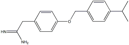 2-(4-{[4-(propan-2-yl)phenyl]methoxy}phenyl)ethanimidamide 结构式