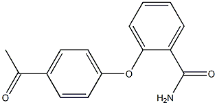 2-(4-acetylphenoxy)benzamide 结构式