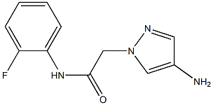 2-(4-amino-1H-pyrazol-1-yl)-N-(2-fluorophenyl)acetamide 结构式