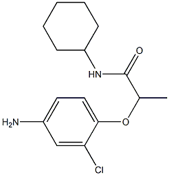 2-(4-amino-2-chlorophenoxy)-N-cyclohexylpropanamide 结构式