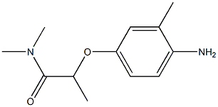 2-(4-amino-3-methylphenoxy)-N,N-dimethylpropanamide 结构式