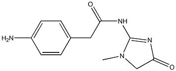 2-(4-aminophenyl)-N-(1-methyl-4-oxo-4,5-dihydro-1H-imidazol-2-yl)acetamide 结构式