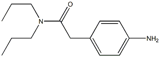 2-(4-aminophenyl)-N,N-dipropylacetamide 结构式