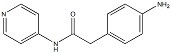 2-(4-aminophenyl)-N-pyridin-4-ylacetamide 结构式