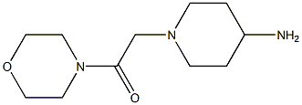 2-(4-aminopiperidin-1-yl)-1-(morpholin-4-yl)ethan-1-one 结构式