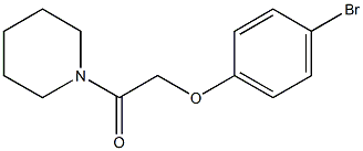 2-(4-bromophenoxy)-1-(piperidin-1-yl)ethan-1-one 结构式
