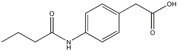2-(4-butanamidophenyl)acetic acid 结构式