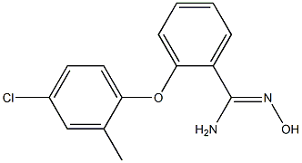 2-(4-chloro-2-methylphenoxy)-N'-hydroxybenzene-1-carboximidamide 结构式