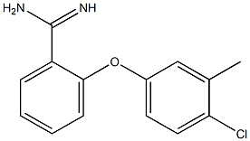 2-(4-chloro-3-methylphenoxy)benzene-1-carboximidamide 结构式