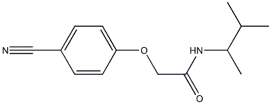 2-(4-cyanophenoxy)-N-(3-methylbutan-2-yl)acetamide 结构式