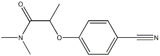 2-(4-cyanophenoxy)-N,N-dimethylpropanamide 结构式