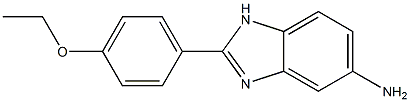 2-(4-ethoxyphenyl)-1H-1,3-benzodiazol-5-amine 结构式