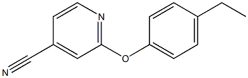 2-(4-ethylphenoxy)isonicotinonitrile 结构式